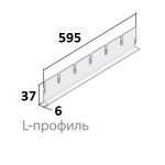 Направляющая GL24 PRIM (выс.34/шир.24) белый матовый А903 rus 0,6 L
