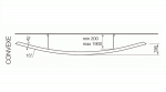 Свободновисящая панель Metal Canopy Convex (Выгнутая панель) 1181x1890x40 мм