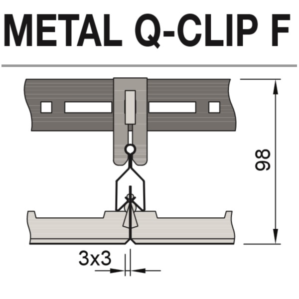 Декоративная фаска панелей Q-Clip F - 3 мм