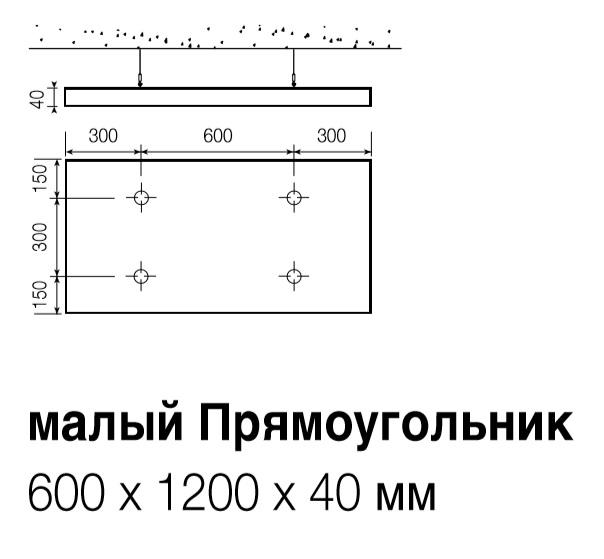 Панели-навесы OPTIMA L CANOPY Rectangle (прямоугольник) 1200x600x40 мм (BPCS5045WHJ2) цена