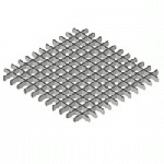 Потолок грильято, 50*50мм, алюминий серебристый, h=30мм 50x50x30