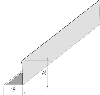 Профиль угловой 19х24 стальной, белый