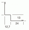 Пристенный молдинг Shadowline  24х12.7х24х12.7 мм (91,5м)
