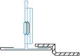 Кромка Т-24 (tegular) у кассеты AP600A6, скос 45 градусов