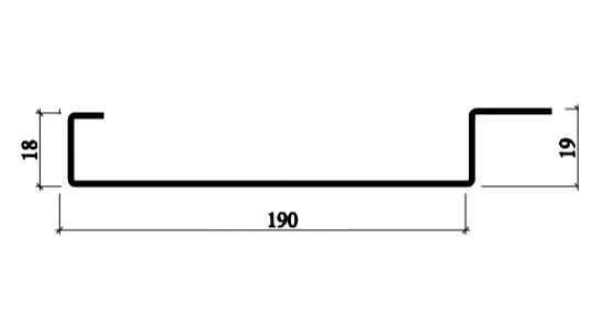 Рейка фасадная A190С / А200С оцинков белый матовый А903 оцинкованная сталь цена