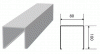 Кубообразный реечный потолок A80/100S оцинкованная RAL2