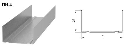 Профиль ПН-4 (стандарт 0.5 мм) цена