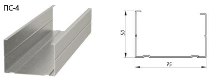 Профиль ПС-4 (стандарт 0.5 мм) цена
