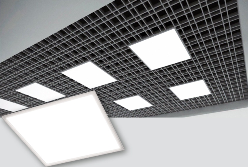 Общий вид светильников Ultra Light LED в потолке Грильто