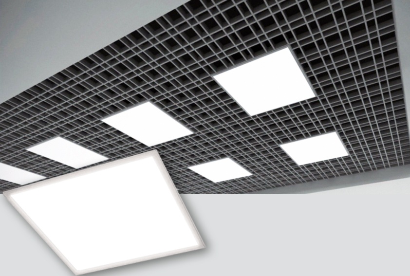 Общий вид светильников Ultra Light LED в потолке Грильто Общий вид светильников Ultra Light LED в потолке Грильто