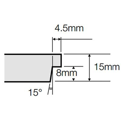 Размер кромки Microlook для панелей Bioguard plain 600x600x15 мм