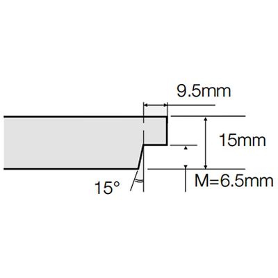 Размер кромки Tegular у панелей Bioguard plain 600x600x15 мм 
