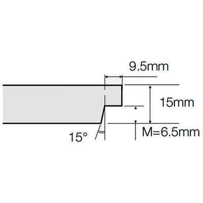 Размер кромки Tegular у панелей Bioguard plain 600x600x15 мм Размер кромки Tegular у панелей Bioguard plain 600x600x15 мм