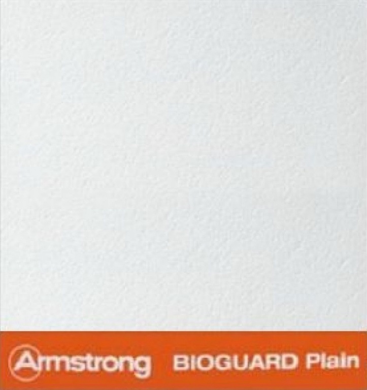 Поверхность потолочной панели Bioguard plain 600x600x15 (Armstrong)