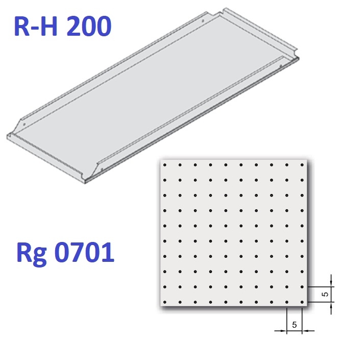 Металлические кассеты HOOK-ON Metal Экстра Микроперфорация Rg 0701 с флисом 400x2700x50 мм (BP3861M6D2) R-H 200 цена