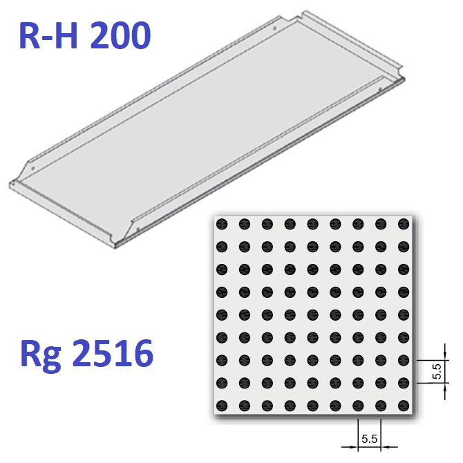 Металлические кассеты HOOK-ON Metal Перфорация Rg 2516 с флисом 400x2400x40 мм (BP3848M6D2) R-H 200 цена