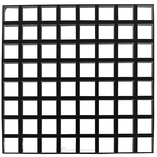 Решетка в сборе Cellio C64 (размер ячейки 75x75x37) - черный 600x600x37 мм (BP9002M6JBK)
