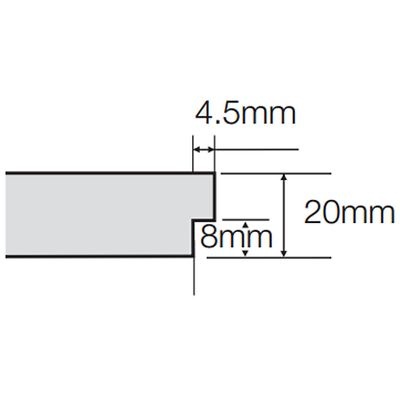 Кромка microlook 90 у потолочных панелей Армстронг толщиной 20 мм