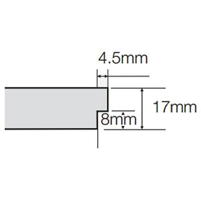 Размеры кромки Microlook 90 у панелей Armstrong Sierra OP 600х600х15 мм