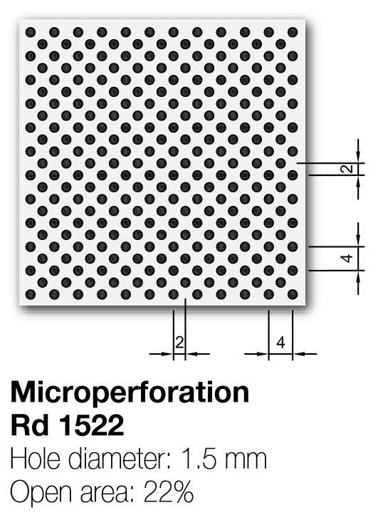 Металлические кассеты LAY-IN Metal Микроперфорация Rd 1522 600x600x15 мм (BP9444M6H1) Tegular 2 цена