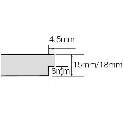 Размер кромки microlook 90 у панелей Перла ОП (толщина 15 мм)