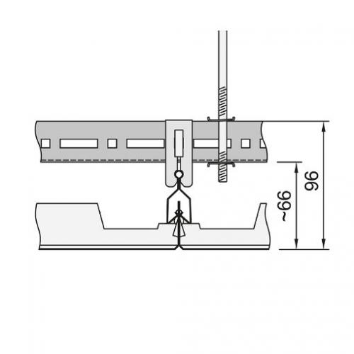 Крепление R-clip F потолочных панелей Armstrong Metal со скрытой системой монтажа