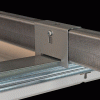 Скрытая подвесная система T-Clip в комплекте с зажимом и резьбовым стержнем