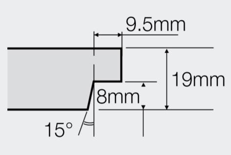 Кромка tegular у потолочной панели Ultima+