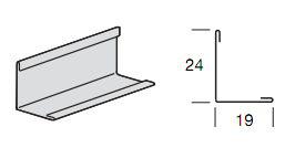 Угловой пристенный молдинг 19 x 24, устойчивый к коррозии 3050 мм, белый цена