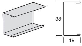 C-канал 20x40 RAL9010 3050 мм цена