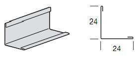 Угловой пристенный молдинг 24 x 24 для тяжелых нагрузок, окрашенный 3050 мм, белый цена