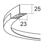 Connect flexible wall trim IC (ULTRA-FLEX) L=2400 мм белый артикул Ecophon - 60203360