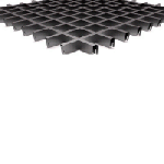 Потолок грильято, 50*50мм, черный, h=30мм 50x50x30