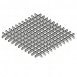 Потолок грильято, 50*50мм, алюминий серебристый, h=50мм 50x50x50