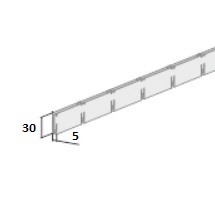 Грильято ячеистый потолок Албес эконом (0.32мм) высота 30 база 5 - цены