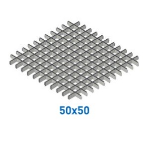 50х50 h=40, b=10 эконом 0.3 мм Грильято ячеистый потолок FineBer - цены