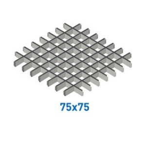 75х57 h=30, b=10 эконом 0.3 мм Грильято ячеистый потолок FineBer - цены