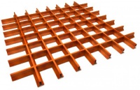 Грильято ячеистый потолок Пирамидальный (Албес) решетки в сборе h=35мм - цены