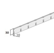 h=30, b=10 эконом 0.3 мм Грильято ячеистый потолок FineBer - цены