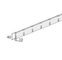 h=40, b=10 эконом 0.3 мм Грильято ячеистый потолок FineBer - цены