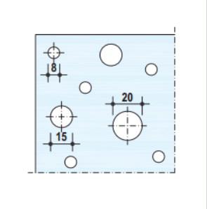 Размеры отверстий перфорации панелей Кнауф 8/15/20-КР