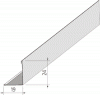 Пристенный уголок 24х19 мм для направляющих Т15/T24 PT L HP S 3050 19 24 001 40/C