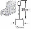 Профиль Prelude 15 XL Peakform Cross tee T-15 1200мм, белый