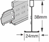 Профиль Prelude 24 TLX Squarebulb Cross tee T-24 1500мм, белый