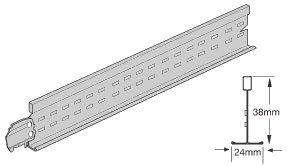 Профиль Prelude 24 TLX Squarebulb Cross tee T-24 1500мм, белый цена