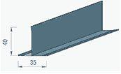 Фасадный профиль PT суперхром-люкс А742 алюминий цена