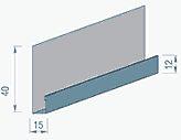 Фасадный профиль PU металлик А738 алюминий цена
