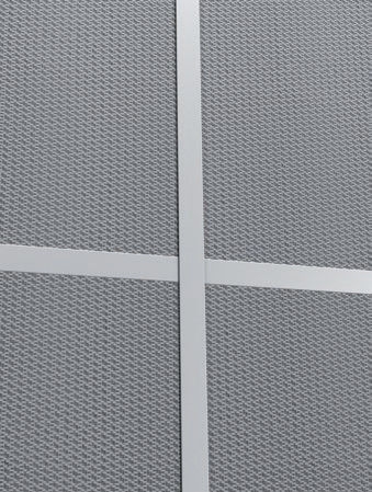Ударопрочные стеновые панели дизайн-класса VertiQ 2400x600x40 мм кромка С цвет Светло–серый цена