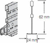 Профиль Universal Prelude Sixty2 поперечная, 1800x62 мм, белый