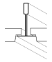 кромка подвесного потолка tegular